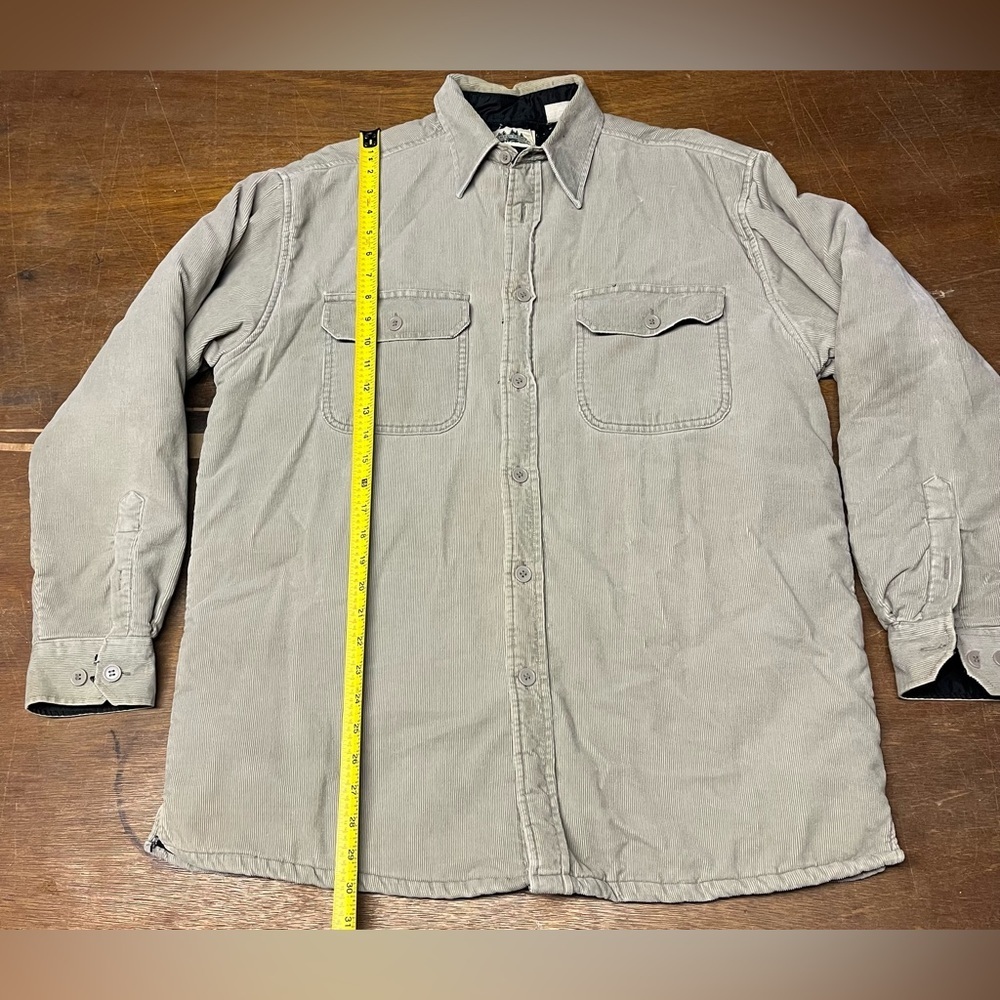 Timber Trail Men’s Jacket - Vintage Corduroy Cotton Shell - Button Up - Medium